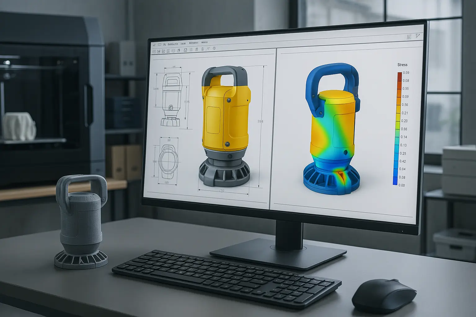 Digital Visibility CAD design process and engineering workflow: computer-aided design, finite element analysis, and product development methodology for Swansea engineering projects